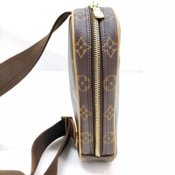 Louis Vuitton LV Shoulder Bag Pochette Banane Brown Monogram 674-021925 - Picture 4 of 16